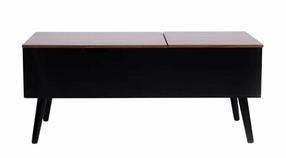 Kavos staliukas Homla Anzabi, rudas/juodas, 105 cm x 50.5 cm x 43.5 cm