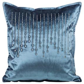 Dekoratyvinės pagalvėlės užvalkalas JWD-06, žydra, 45 cm x 45 cm