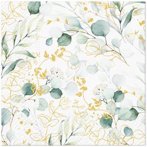 Popierinės servetėlės PAW, 33 cm x 33 cm, įvairių spalvų, 20 vnt.