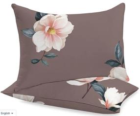 Pagalvės užvalkalas Rustilė Bloom 1288, ruda/šviesiai rožinė/tamsiai žalia, 50 cm x 60 cm