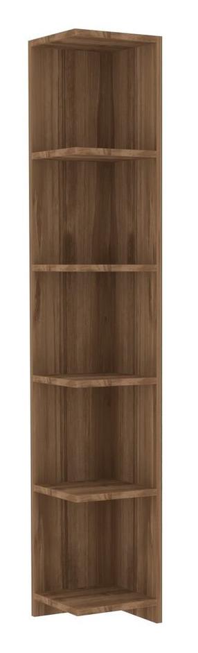 Pastatoma lentyna Kalune Design Levanzo, riešuto, 25 cm x 25 cm x 160 cm