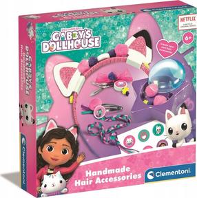 Papuošalų gamybos rinkinys Clementoni Gabby's Dollhouse Handmade Hair Accessories, įvairių spalvų