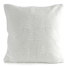 Kalėdinis dekoratyvinės pagalvėlės užvalkalas 86A, balta, 45 cm x 45 cm