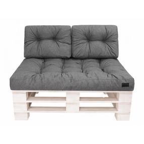 Lauko baldų pagalvių rinkinys Hobbygarden Leo LE1GRA2, grafito, 120 x 82 cm