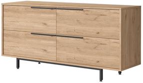 Komoda Kalune Design ON3-S, riešuto, 160 cm x 44.5 cm x 74.3 cm