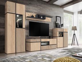 Svetainės baldų komplektas ASM Cross Cross, šviesiai ruda