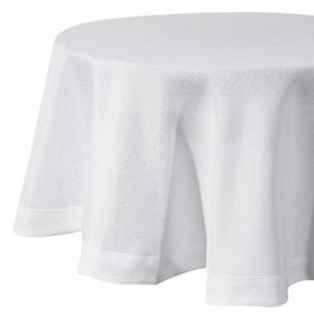 Staltiesė apvali Stella 2, balta, 150 x 150 cm