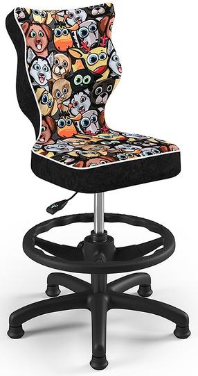 Vaikiška darbo kėdė Petit HC+F ST28, 37 x 35 x 95 cm, juoda/raudona/įvairių spalvų