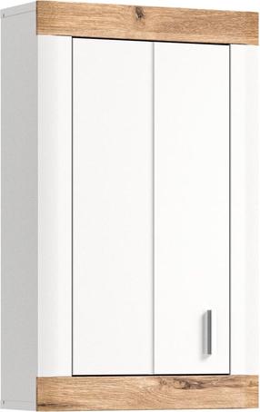 Pakabinama vonios spintelė MC Akcent Laredo, ruda/balta, 20 cm x 45 cm x 76 cm