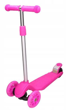 Vaikiškas paspirtukas Extralink Merlin Mini, rožinis