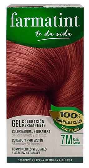 Plaukų dažai Farmatint Permanent Color Gel, mahogany blonde, 7M, 150 ml