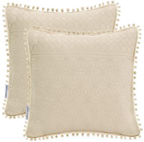 Pagalvės užvalkalas Restilo Meadore, smėlio, 45 cm x 45 cm, 2 vnt.
