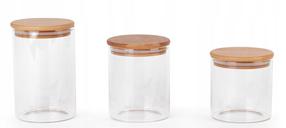 Maisto saugojimo indų rinkinys Pola, skaidri/ruda