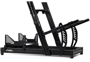Žaidimų simuliatoriaus rėmas Next Level Racing FGT Elite Lite Wheel Plate Edition, juoda/pilka