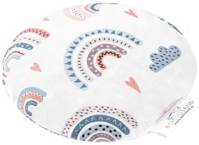 Vyšnių kauliukų pagalvėlė Bocioland Rainbow, balta, 0.180 l