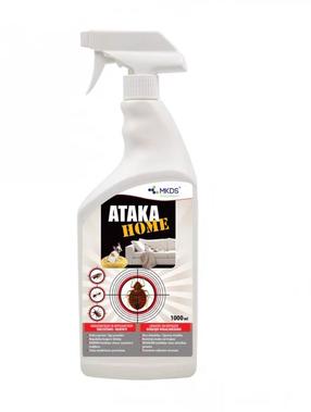 Insekticidas nuo ropojančių ir skraidančių vabzdžių Mkds Ataka Home 3005894, 1000 ml