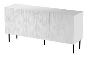 Komoda Cama Meble Jungle KOM152BI, balta/juoda, 152 cm x 40.5 cm x 74.5 cm