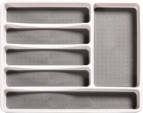 Stalčiaus organizavimo įdėklas Kesper, 40.5 cm x 30.5 cm x 4.5 cm, polipropilenas (pp), pilka
