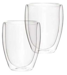 Dvigubo stiklo stiklinių rinkinys Homla Cembra, skaidri, 0.35 l