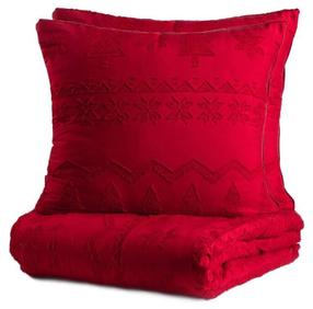 Kalėdinis patalynės užvalkalų komplektas Homla Mariah 700064, raudonas, 160 x 200 cm