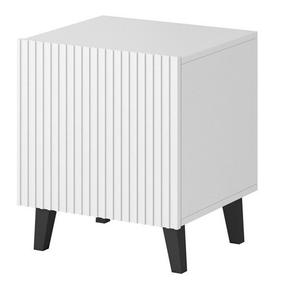 Naktinis staliukas Cama Meble Pafos, baltas, 40 cm x 45 cm x 51 cm