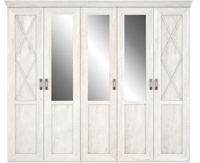 Spinta Forte Kashmir KSMS955S3-D43, balta, 62.6 cm x 255.2 cm x 220.5 cm, su veidrodžiu