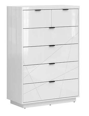 Komoda Forn, balta, 90 cm x 42.5 cm x 130.5 cm