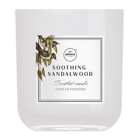 Žvakė, aromatinė Aroma Soothing Sandalwood, 35 h, 150 g, Balta
