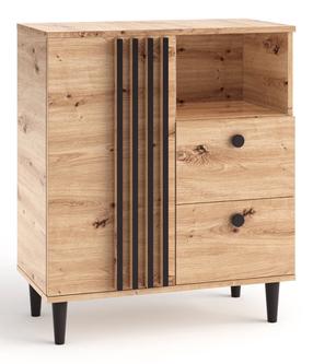 Komoda ADRK Livia 01, rusva, 40 cm x 80 cm x 92.5 cm