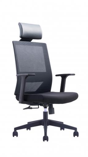 Kėdė su ratukais Up Up Beirut, juoda