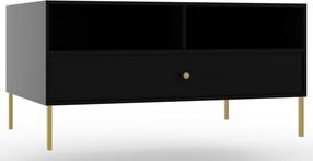 Kavos staliukas ADRK Tili, juodas, 100.2 cm x 40.8 cm x 50 cm