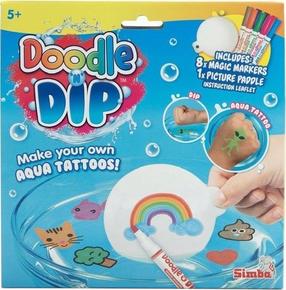Rinkinys tatuiruotėms Simba Doodle Dip, įvairių spalvų