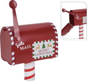 Dekoracija Santa MAIL DH8039200, 26 cm, raudona