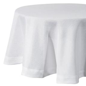 Staltiesė apvali Bianca 2, balta, 180 x 180 cm