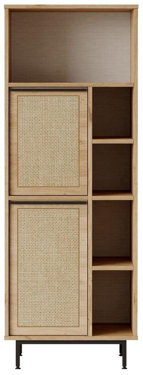 Virtuvinė spinta Kalune Design ON10A-SU, ąžuolo/riešuto, 45.1 cm x 35.5 cm x 160 cm