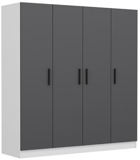 Spinta Kalune Design Kale 5051, antracito/balta, 52 cm x 180 cm x 210 cm