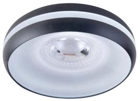 Įmontuojamas šviestuvas lubų CristalRecord Frey, GU10, baltas/juodas