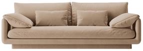 Sofa Micadoni Torino, smėlio ruda, 220 x 103 cm x 83 cm