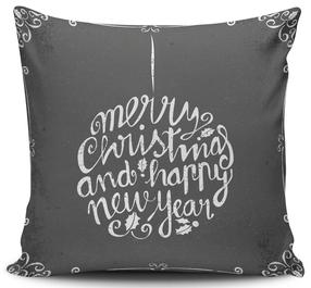 Kalėdinė dekoratyvinė pagalvėlė Mioli Decor, balta/pilka, 43 cm x 43 cm