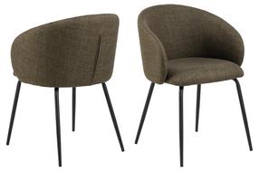 Valgomojo kėdė Eleanor Basel 77, juoda/žalia, 54.5 cm x 56 cm x 80.5 cm