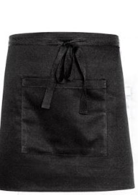 Prijuostė Stalgast Nino Cucino Mini, 37.3 cm x 100 cm, juoda