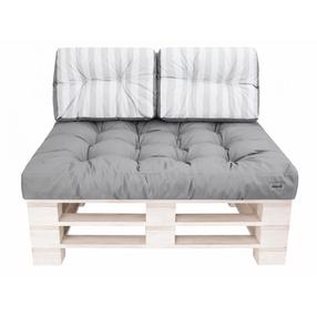 Lauko baldų pagalvių rinkinys Hobbygarden Leo LE1PJP6, pilka, 120 x 82 cm