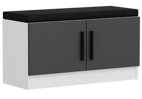 Batų spintelė Kalune Design Noah 8292, antracito, 35 cm x 90 cm x 50 cm