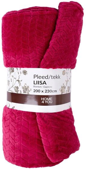 Pledas 4Living Liisa, raudonas, 230 cm x 220 cm