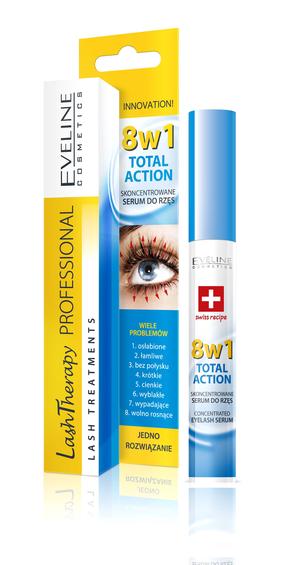 Blakstienų serumas Eveline Lash Therapy, 10 ml, skaidri