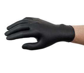 Pirštinės gumuotos Ansell Microflex 93-852, juoda, M, 100 vnt.