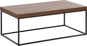 Kavos staliukas Shumee Delano, rudas/juodas, 60 cm x 100 cm x 40 cm