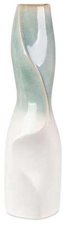 Dekoratyvinė vaza Liana, 47 cm, kreminė/mint