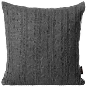 Dekoratyvinės pagalvėlės užvalkalas Acrylic JWN-06, tamsiai pilka, 45 cm x 45 cm