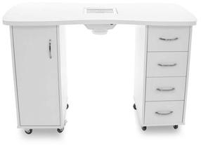Manikiūro stalas ActivEshop 2027, baltas, 121 cm x 46 cm x 80 cm